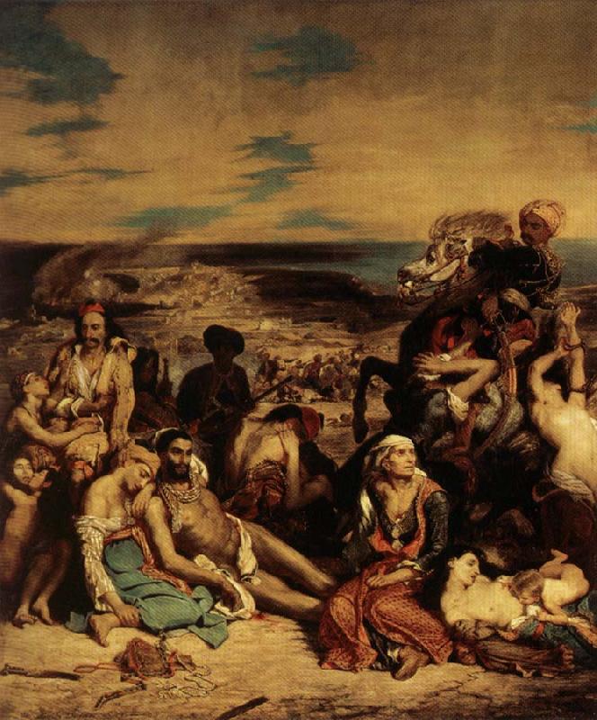 Eugene Delacroix The Massacer at Chios oil painting picture